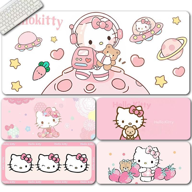 Mouse Pads for Girls Hello Kitty Extra Large Thickened Computer ...