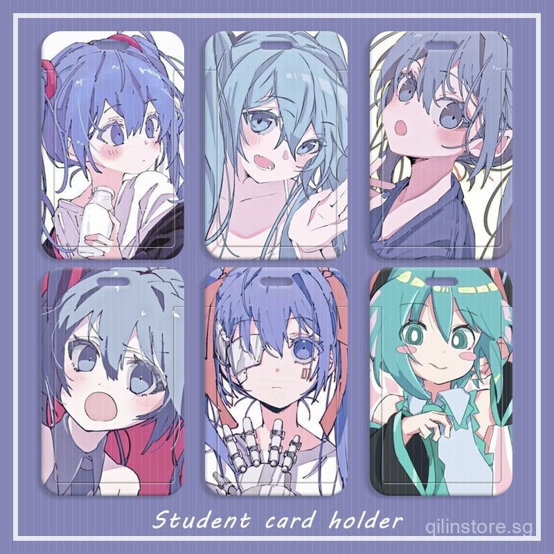 Hatsune FuturemikuAnime Student Campus Card Holder Bus Meal Card Access ...