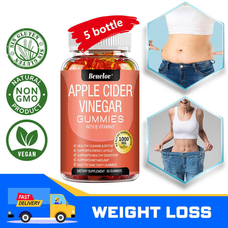 Metabolism Gummies Apple Cider Vinegar Vitamin B Weight Loss Detox