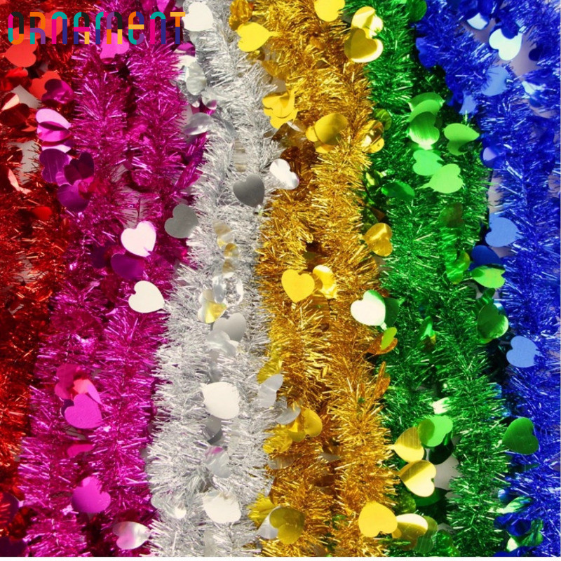 [ Featured ] Christmas Glossy Tinsel Ribbons - Window Table Stair Decor ...