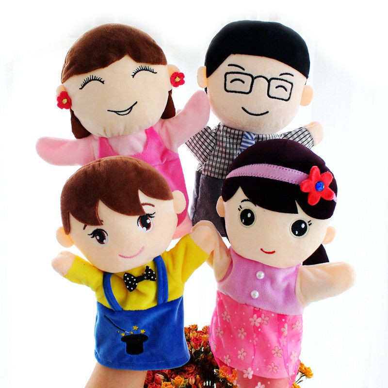 [Great parent-child interaction]Family Hand Puppet Dolls Fu Shun Shun ...