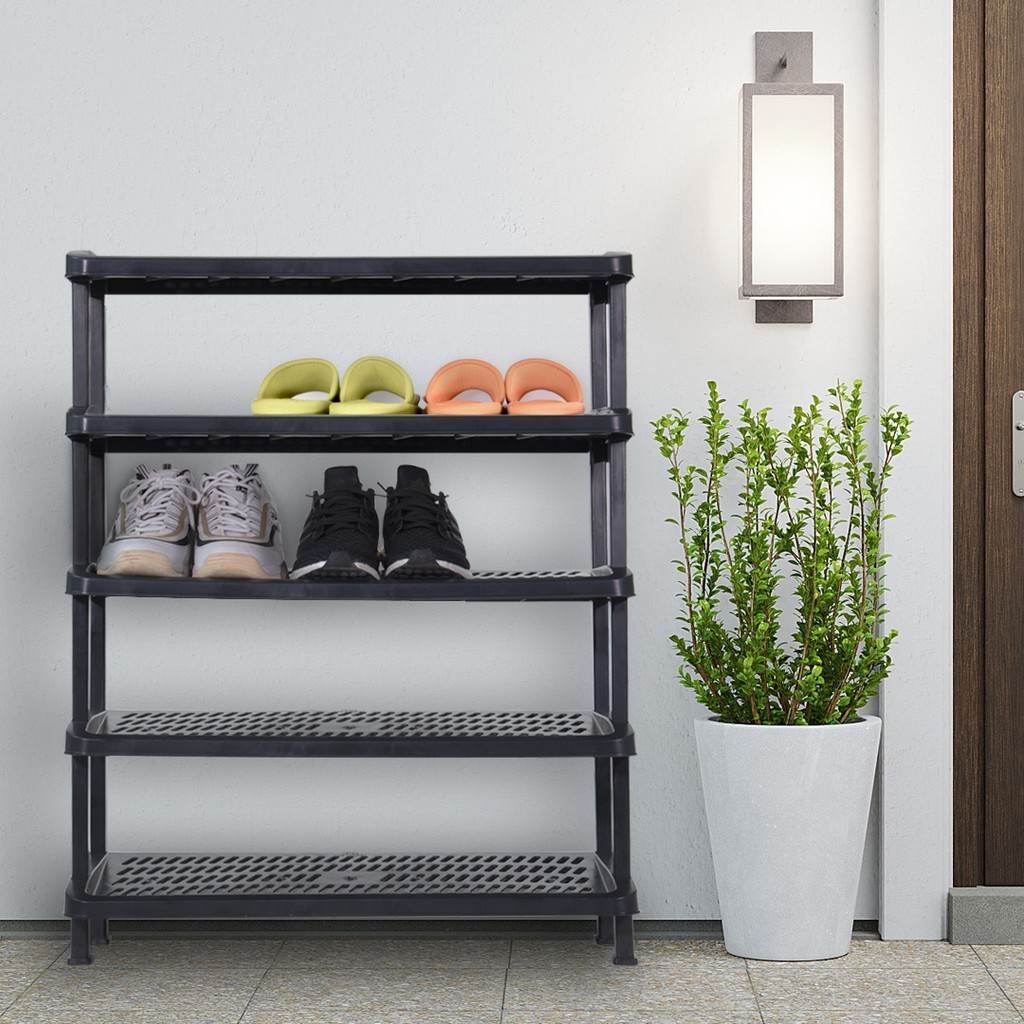 Toyogo 342 5 KT Plastic Shoe Rack 5 Tier Shopee Singapore