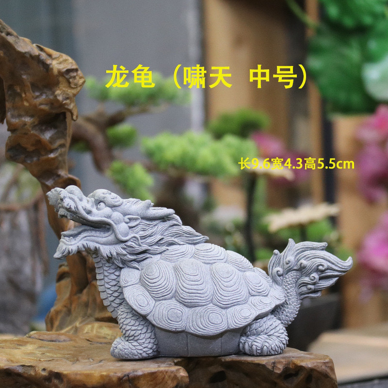 Yaunyi】Solid Natural Stone Chinese Dragon Ornament - Suitable for 