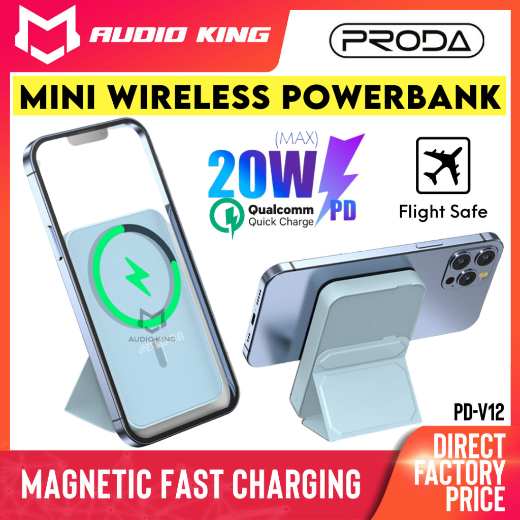 PRODA Wireless Fast Charging Magnetic Original Power bank 20W 10000mAh ...