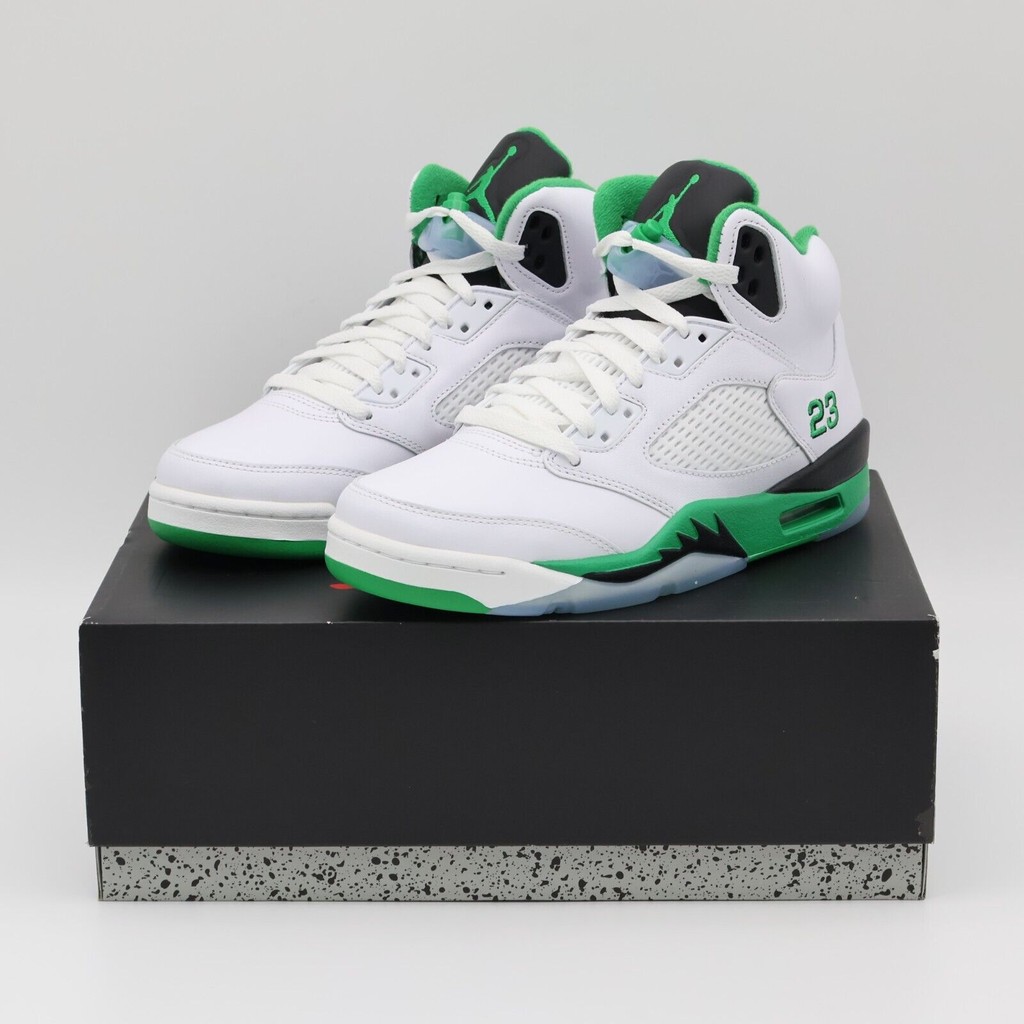 DD9336-103 Nike Air Jordan 5 Retro Lucky Green (Men's) | Shopee Singapore