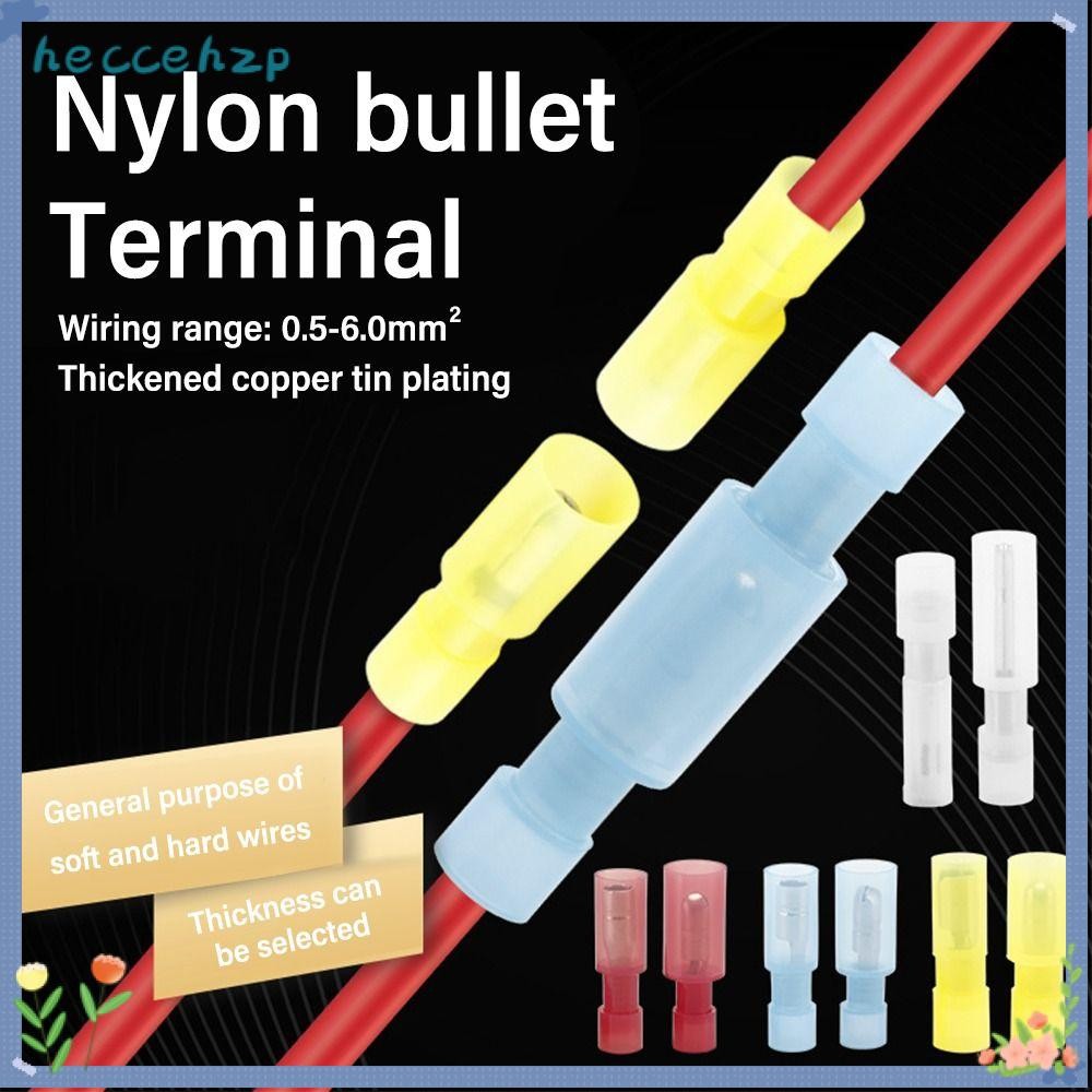 HECCEHZP 20PCS/Set Wire Connector, Bullet Shaped Insulated Butt Crimp ...