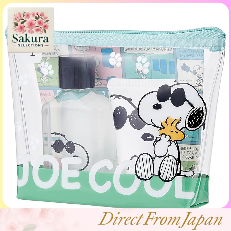 PEANUTS Snoopy Gift Set with Clear Pouch, Featuring Green Apple Scent ...
