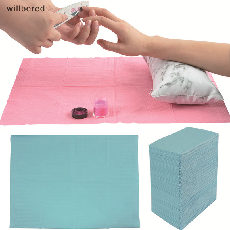 willbered Portable Disposable Nail Art Clean Pad Desk Mat for Beauty Protection Paper new Shopee Singapore