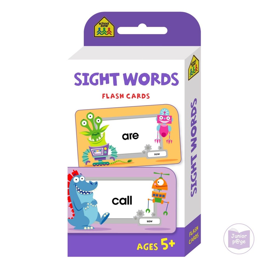 School Zone Sight Words Flash Cards (2023 ed) | Shopee Singapore