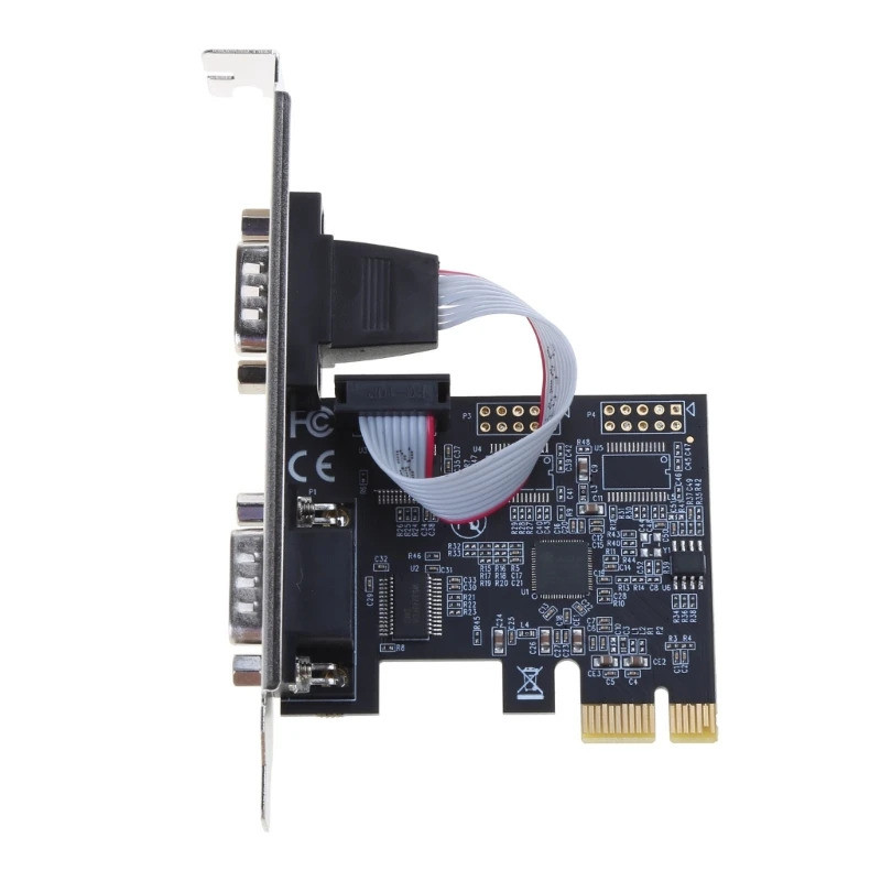 2 Port Serial PCI for Express Expansion Card RS232 Com Serial Card PCIE ...