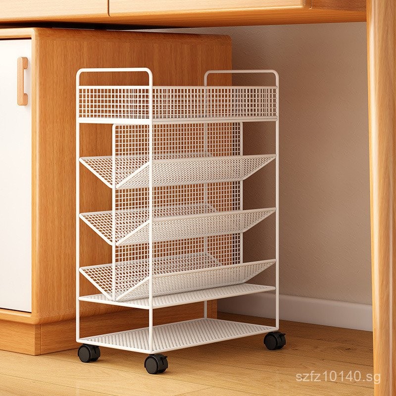ZMNM341Under-Desk Movable Bookshelf Classroom Desk Simple Wheeled ...
