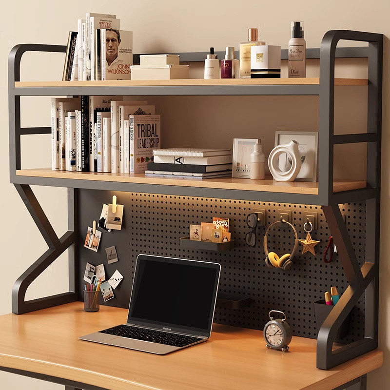 [48H Shipping] Desktop Organizer Office Desk Multi-layer Bookshelf Iron ...