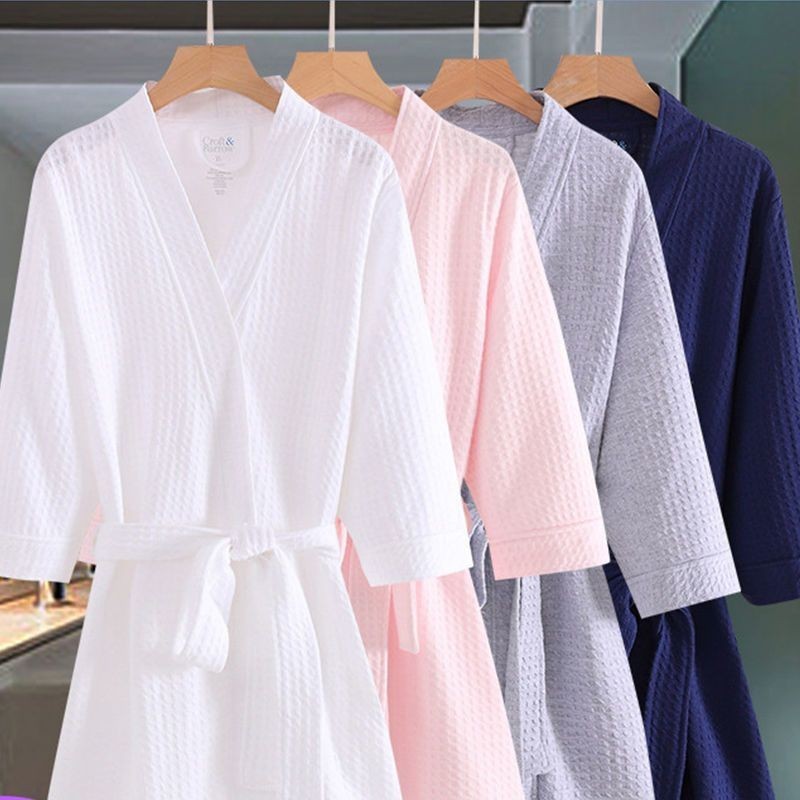 Spring and Autumn Thin Robe Loose Men's and Women's Bathrobe Hotel plus ...