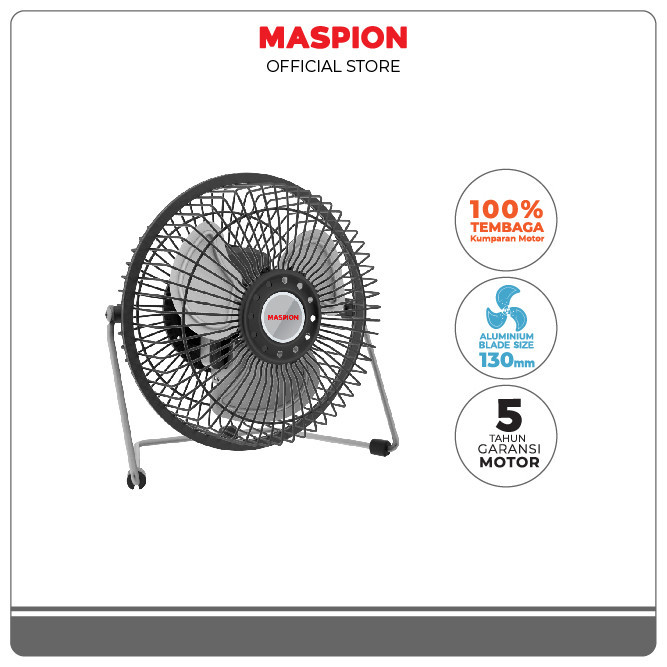 Maspion Power Desk Fan Kipas Angin Meja 5 Inch PW-608 D