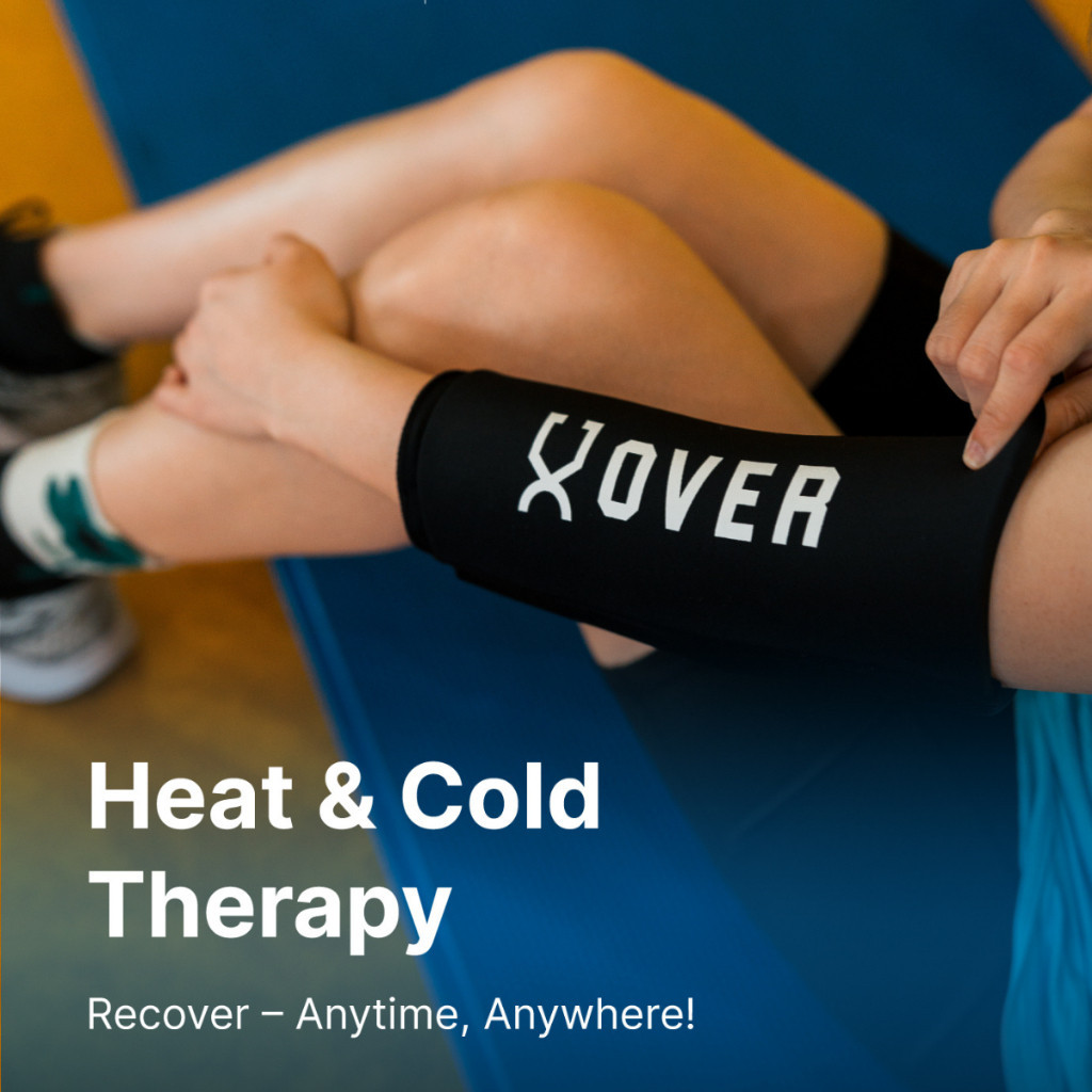 OVER 360° Recovery Compression Sleeve Cold Hot Therapy Gel Pad Ice Pack ...