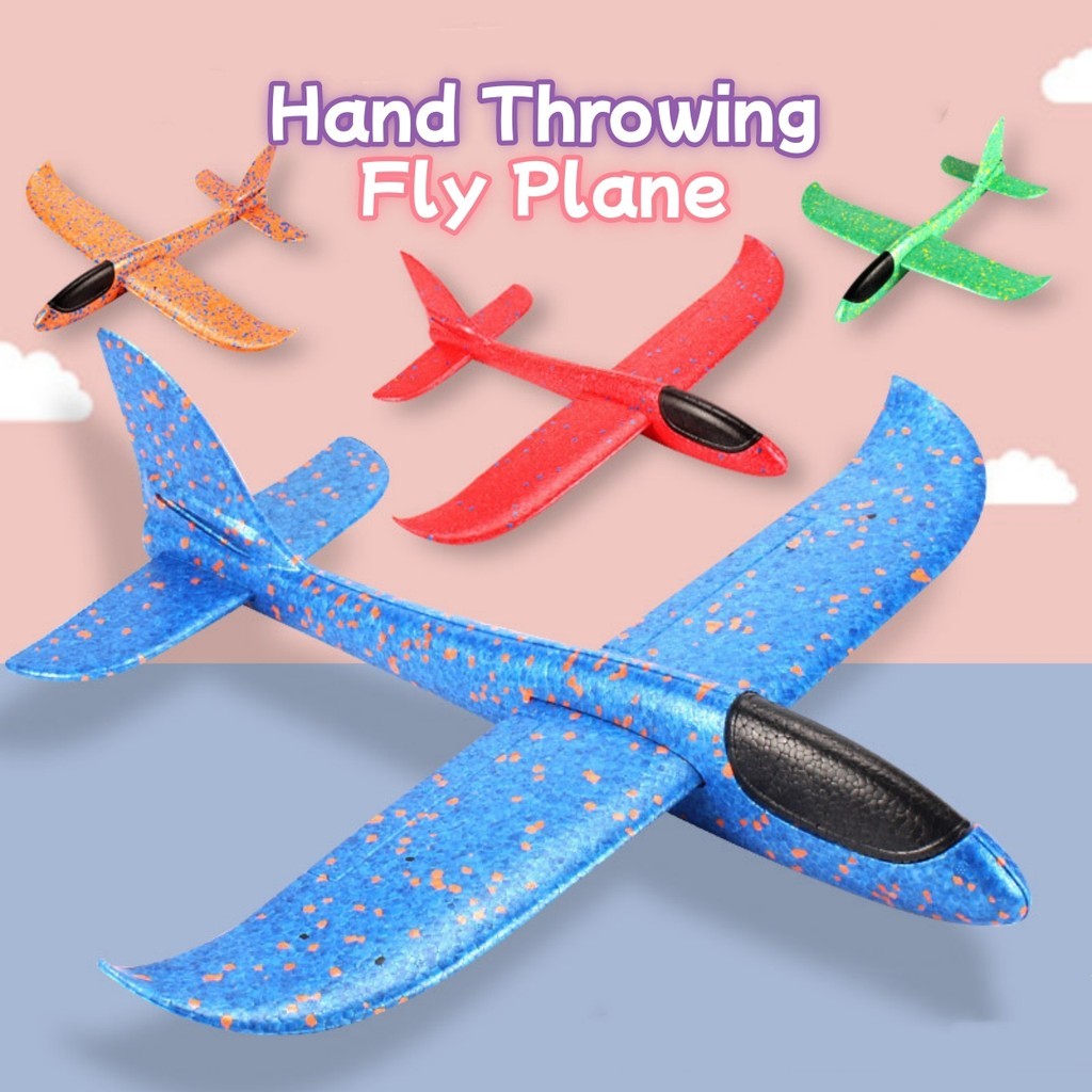 Kids Hand Throw Foam Flight Toys Outdoor Hand Throwing Aeroplane Flying Children Fly Plane DIY Fun Glider Airplane Toys Shopee Singapore