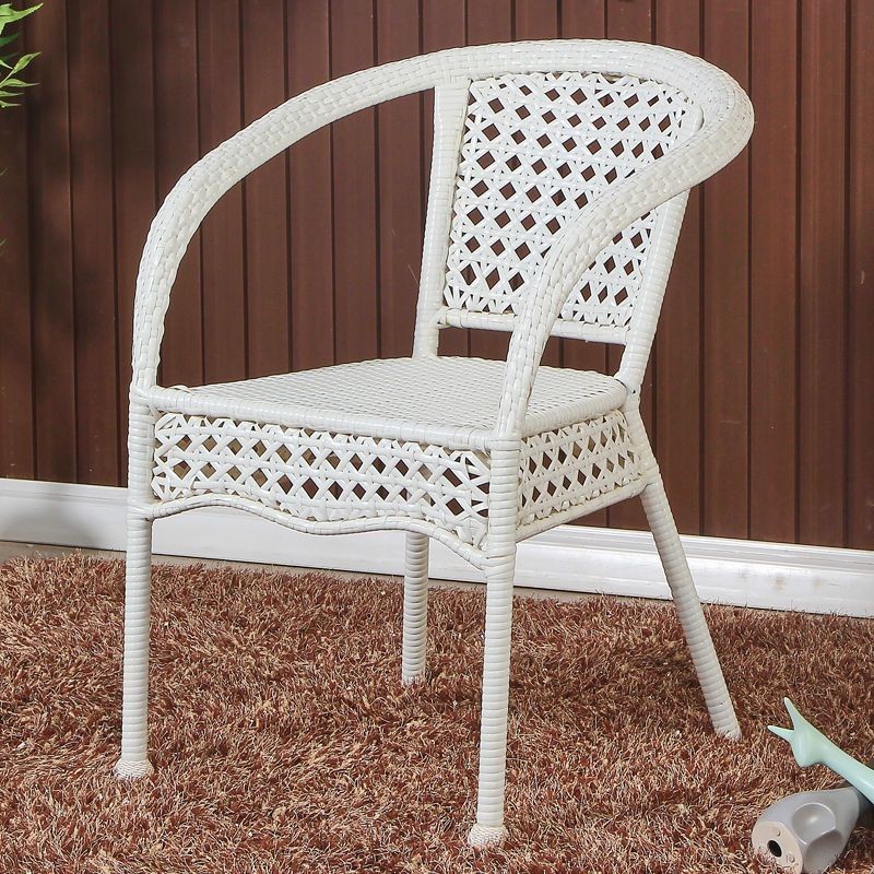 Back chair Single rattan chair Household Teng woven armrest chair ...