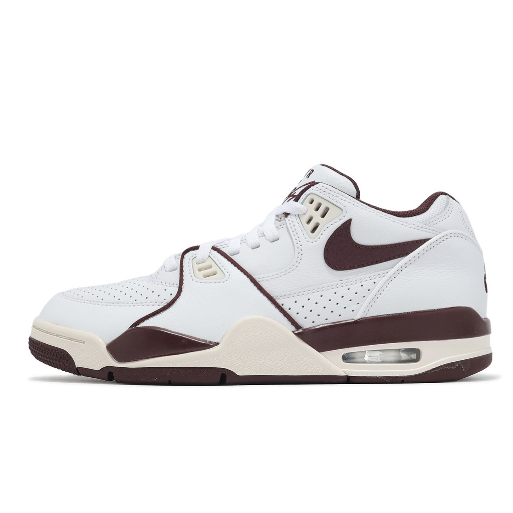 Nike Casual Shoes Air Flight 89 Low Men s White Wine Red Retro Time Cushion ACS FQ8256 100 Shopee Singapore