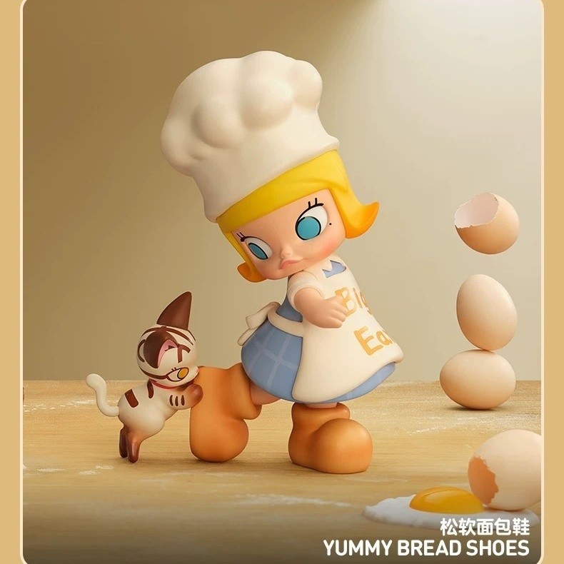 Official original POPMART MOLLY BAKING TIME Bread Head