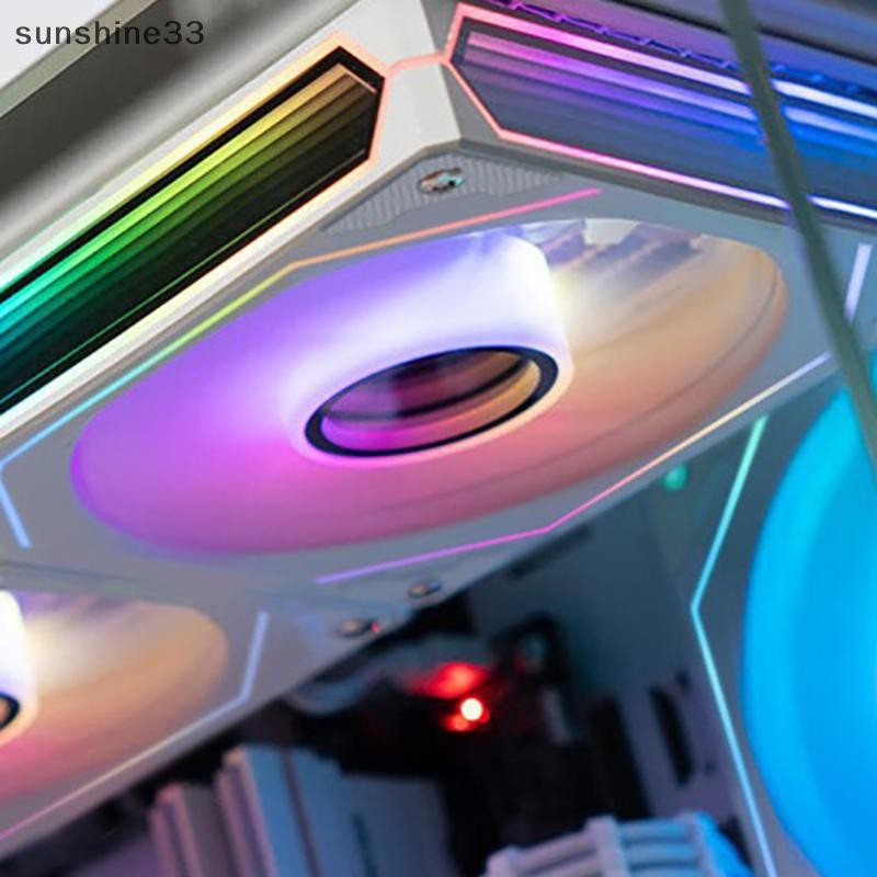 SY 12cm ARGB DIY Gaming Computer Tower Cooling Fans 5V Gamer E-Sport PC ...