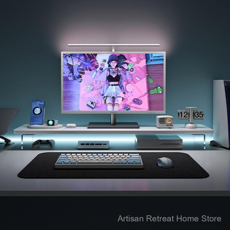 Acrylic height increase Laptop Suspension Monitor Stand Riser Computer ...
