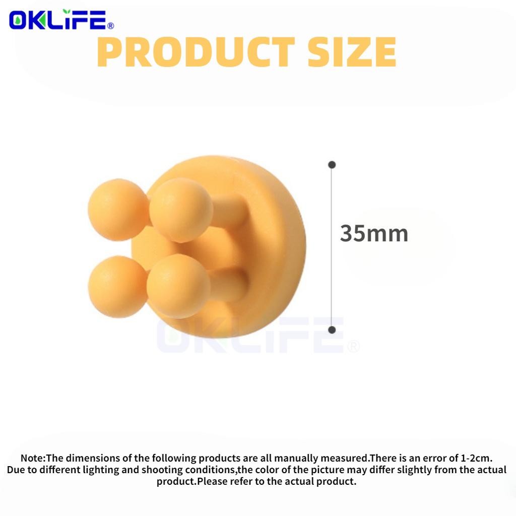 Bathroom Toothbrush Razor Sticky Hook Nail-Free Silicone Non-Marking Office Hook Creative Household Toothbrush view 8