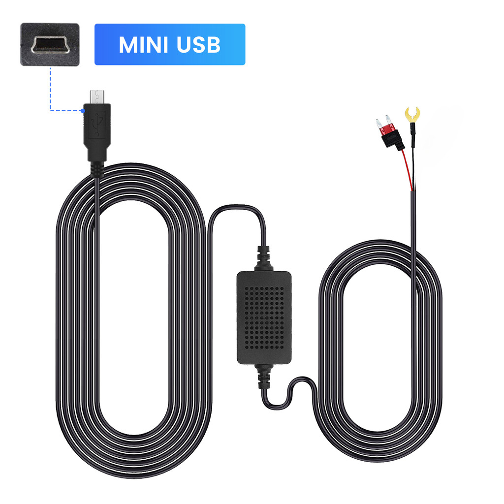 3A Car Dash Cam DVR 12-24v Hardwire Cable Kit Step-Down Line