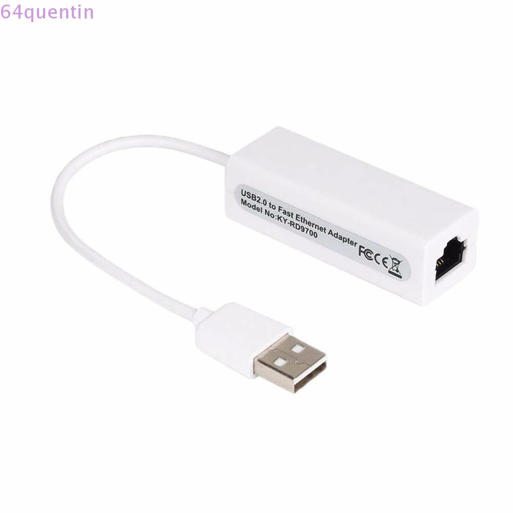 QUENTIN USB Adapter Windows 7/8/10 / XPR D9700 Laptop Rj45 USB