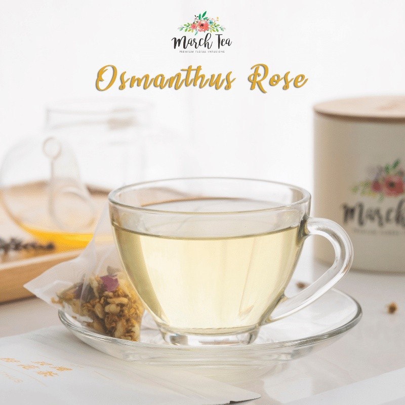 [March Tea]PREMIUM FLORAL INFUSIONS Osmanthus Rose Tea x 10 sachets ...