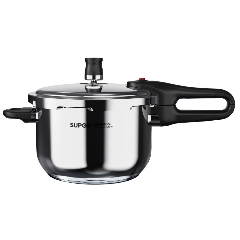 Supor Pressure Cooker304Stainless Steel Household Pressure Cooker Induction Cooker Open Fire Double Bottom Thickened YW183JA1