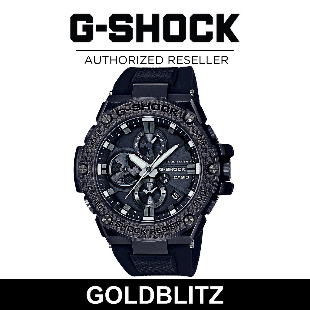 G-Shock (Ori) GST-B100D-1A G-Steel Metal Analog Bluetooth
