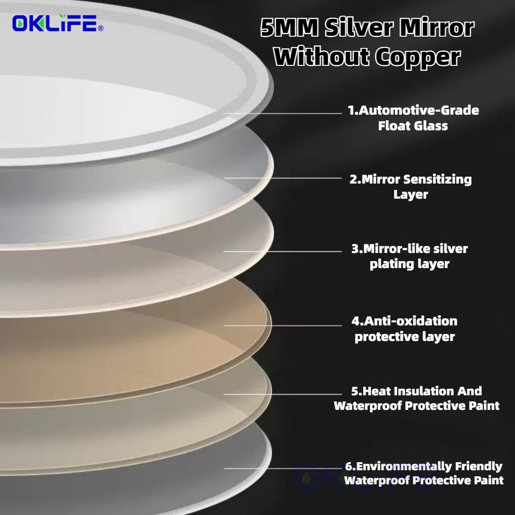 Led mirror makeup mirror Bathroom intelligent mirror Adjustable Toilet Mirror view 6