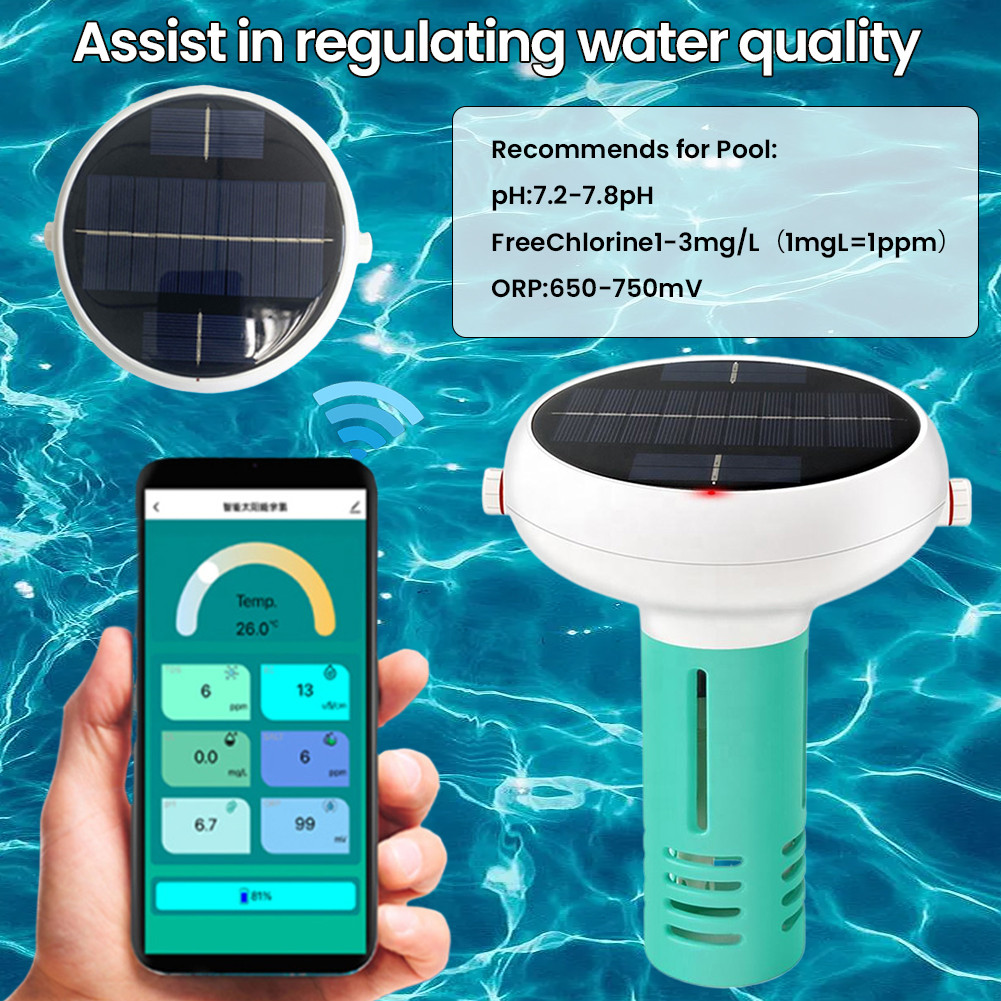 7 In 1 PH/ORP/EC/TDS/Temp/CL/Salt Test Meter with Gateway Water Quality ...