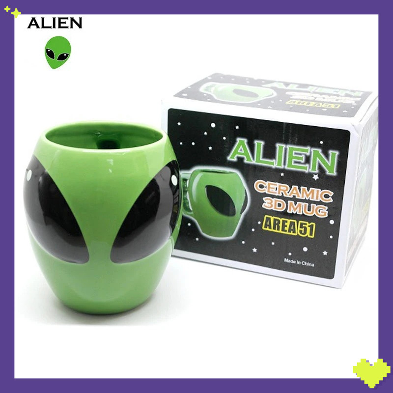 Disney Ceramic 3D Alien Mug Cartoon Animal Creative Universal Water Cup ...