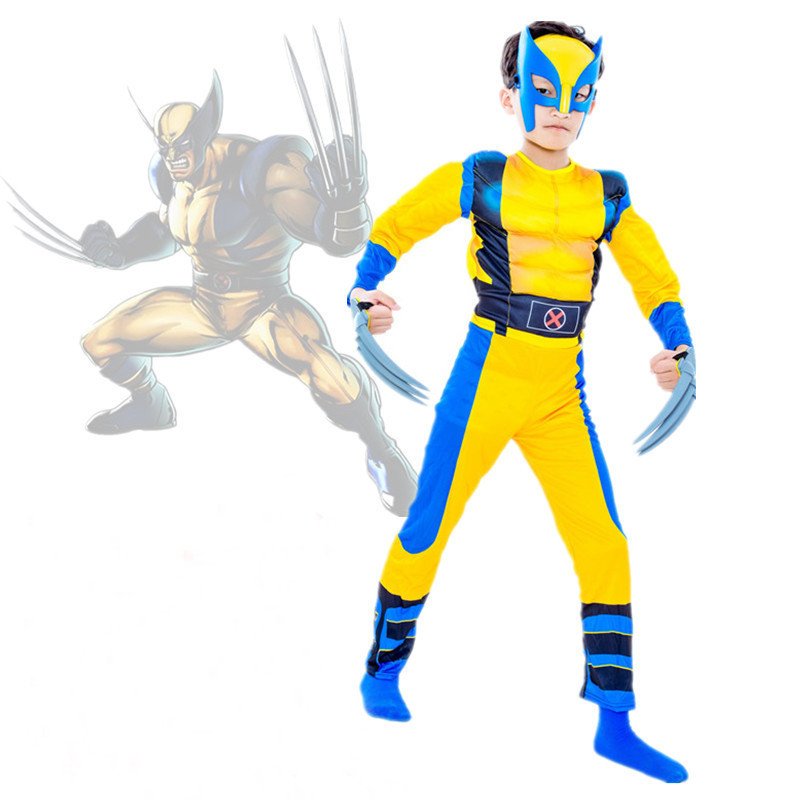 Deadpool & Wolverine Cosplay costume Kids Wolverine Cos Halloween Party