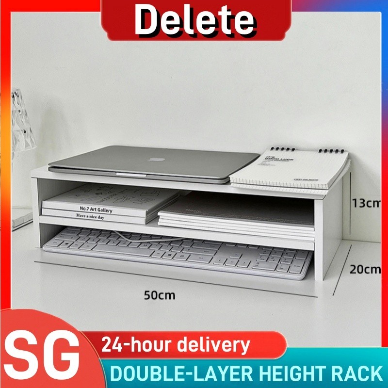 Double layer computer heightening stand monitor bracket raised base ...