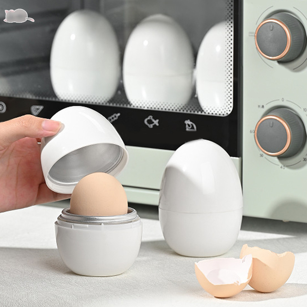 Egg Cooker Microwave Boiled Eggs Microwave Steamer Portable Egg Steamer Egg shaped Microwave Egg Cooker Hard Egg Steamer Kitchen Supplies