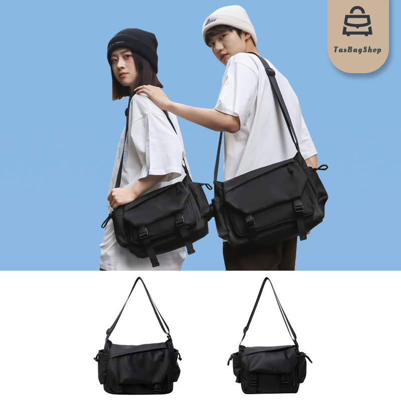 Messenger Bag Men Women Large Capacity Waterproof Nylon