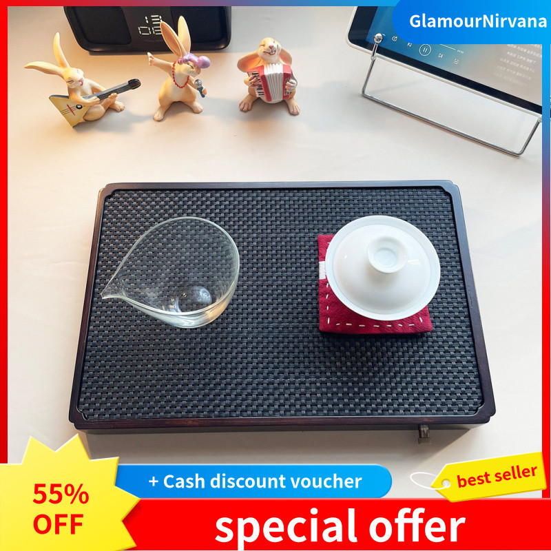 Simple Water Storage Bamboo Tea Tray | Wending Tea Tray Mountain Foggy ...