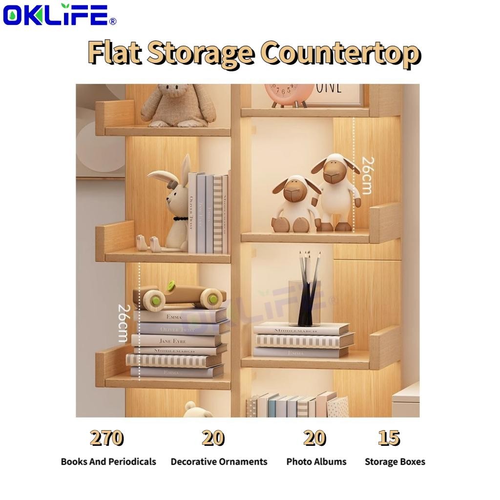 Narrow Floor-to-Ceiling Storage Bookshelf and Office Display Cabinet view 6