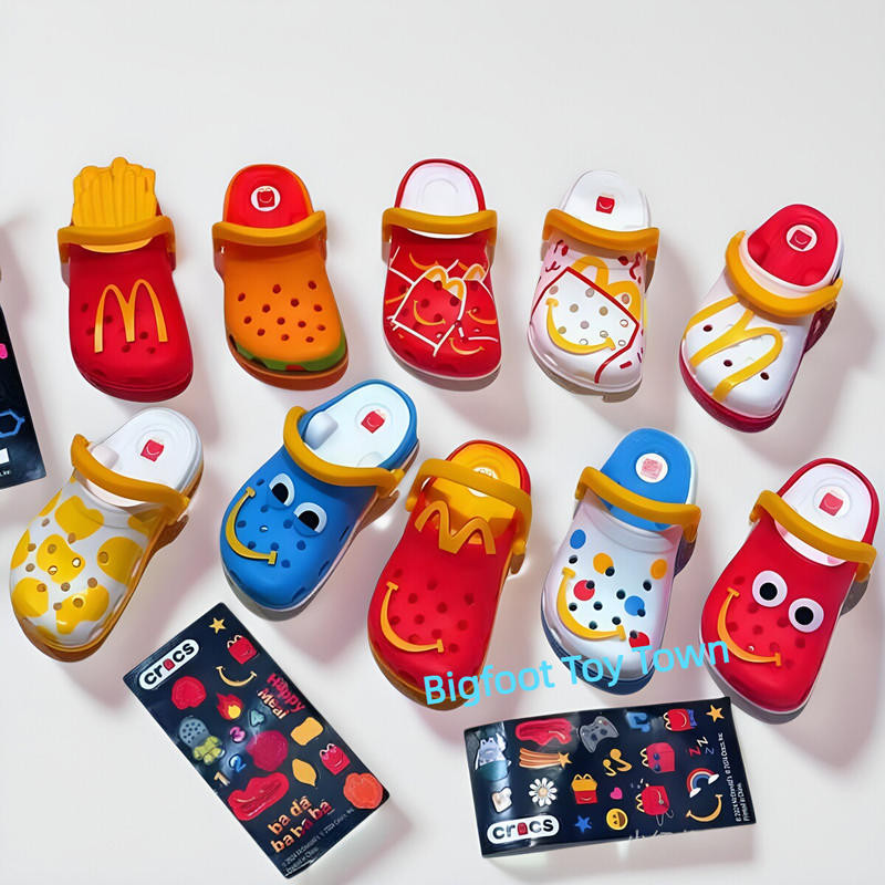2025 McDonald's Crocs Mini pendant, Crocs slipper pendant Keychain
