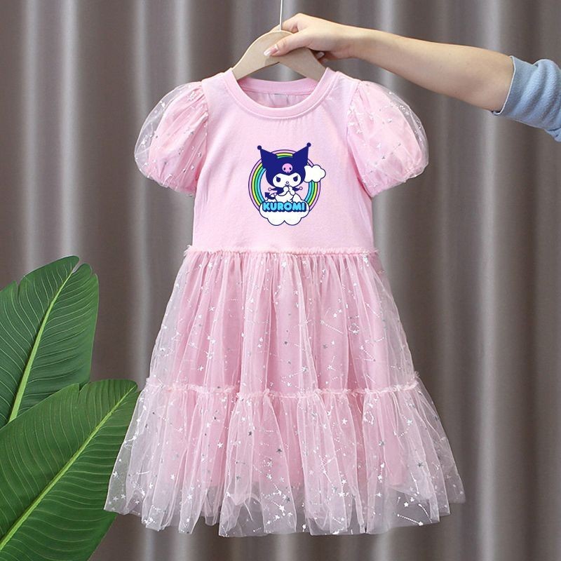 Kuromi Birthday Dress for Kids Girl 1-7 Years Old Korean Style Puff Sleeve  Princess Purple Dresses Funny Party Fashion Sanrio Kuromi Dress Halloween  Costume | Shopee Singapore