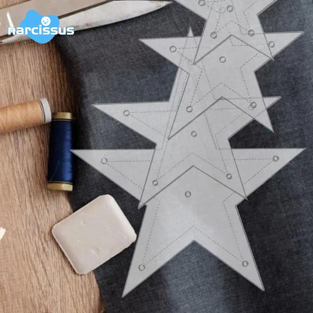 NARCISSUS 6 pcs Star Quilt Template, Transparent Practical Star Shape ...