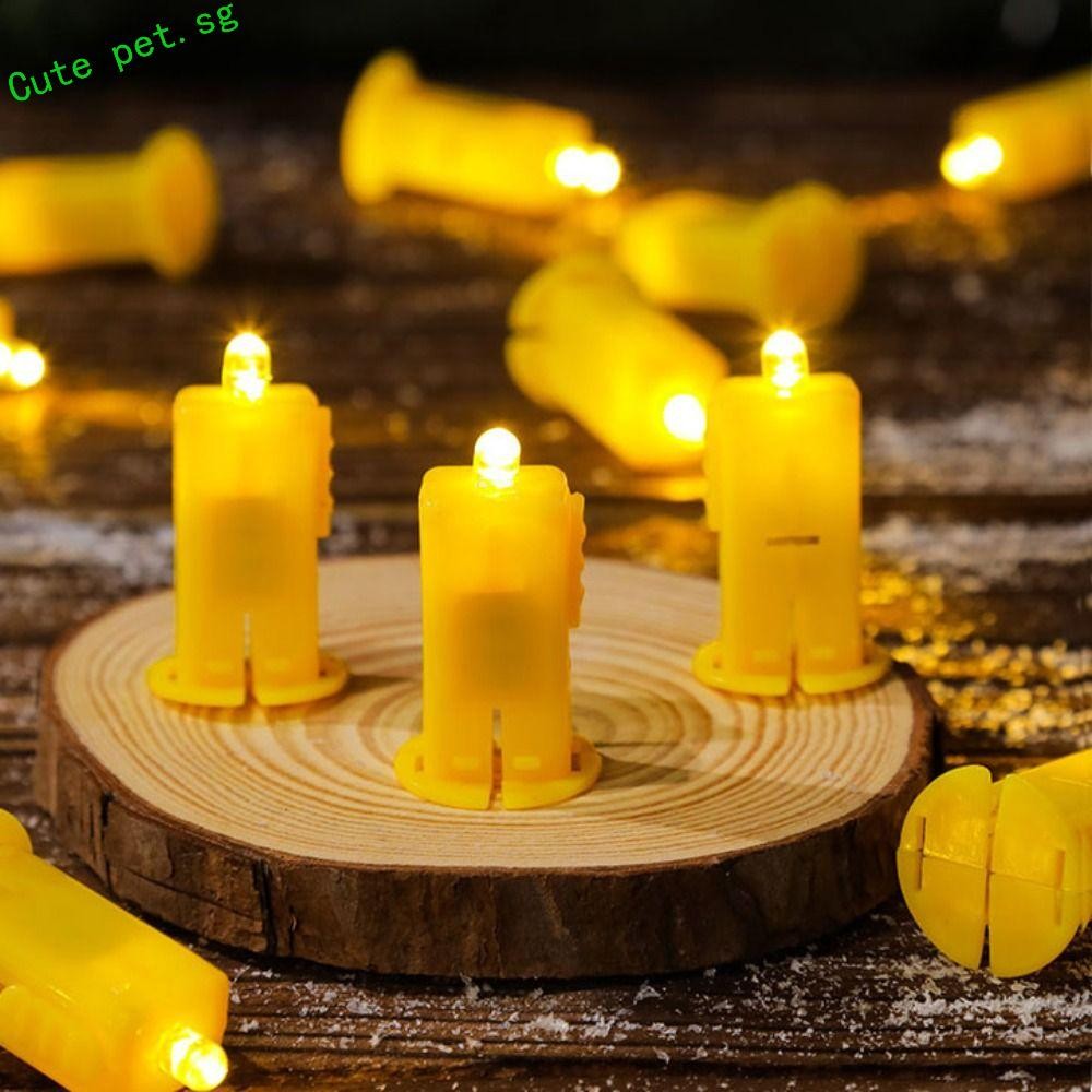 FUZOU 10pcs Lantern LED Wick, Electronic Light Built-in Lamp Lantern ...