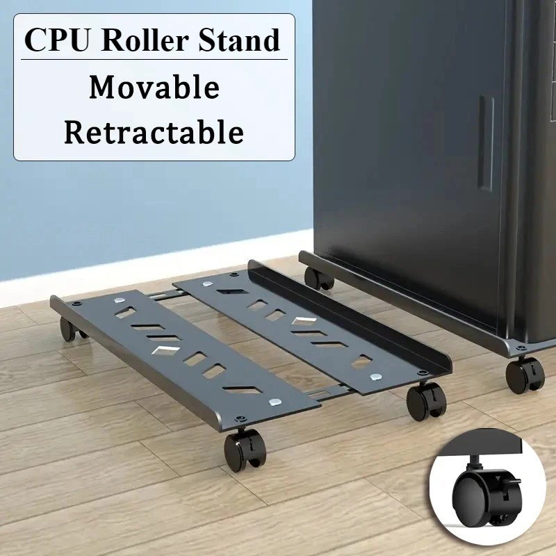 【SG Local Stock】 Retractable CPU Roller Stand Computer Stand Holder ...