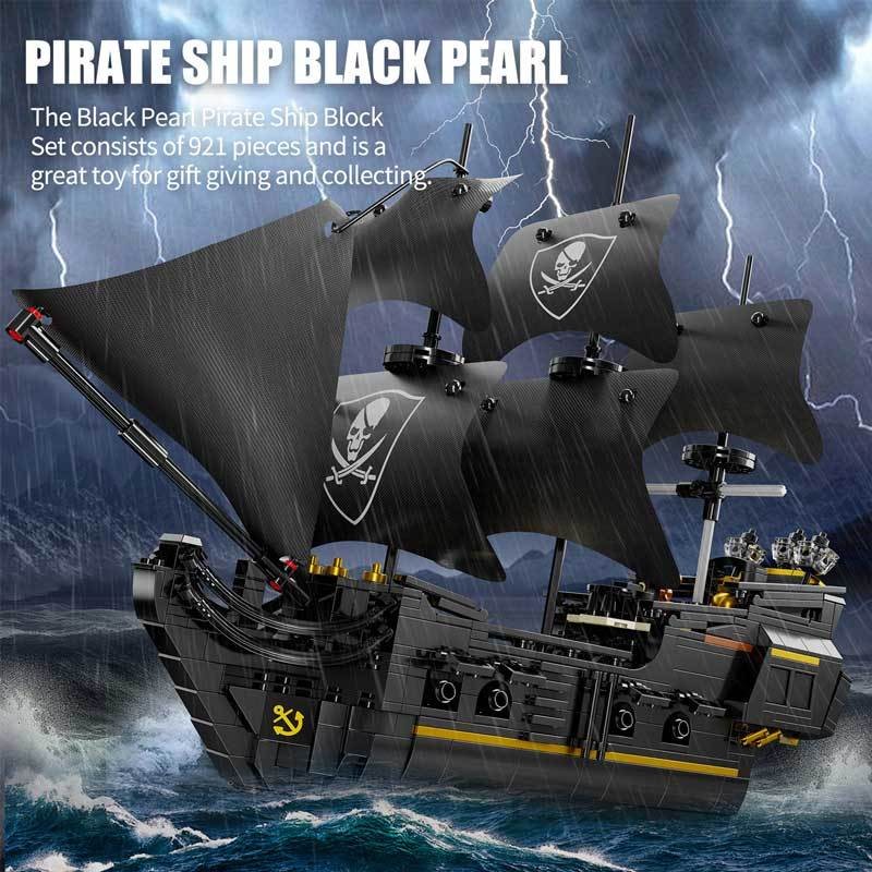 Lego black pirate ship online