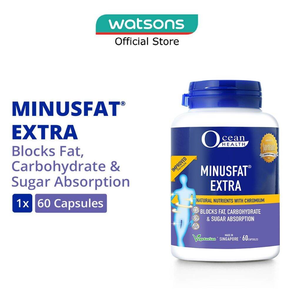 OCEAN HEALTH Minus Fat Extra Natural Nutrients With Chromium Vegetarian ...