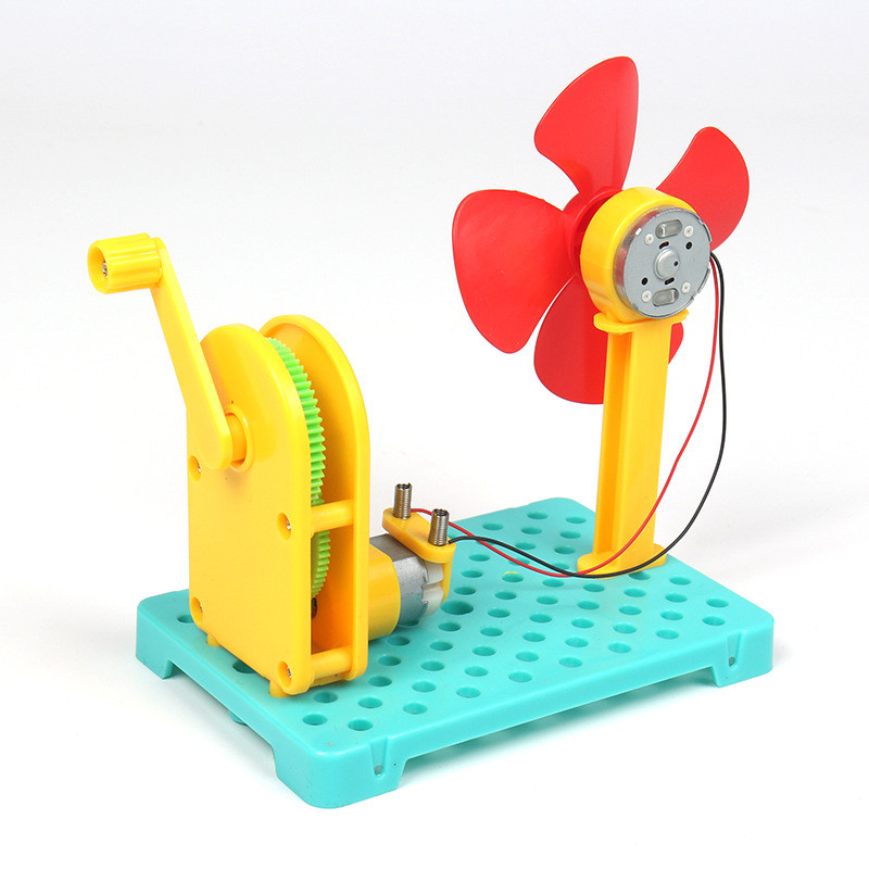 [Fun Science Experiment] Hand-Cranked Generator DIY Set Children's ...