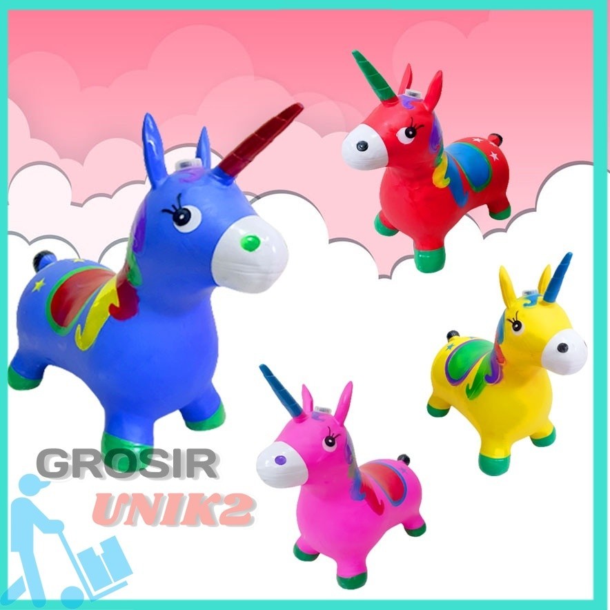 Animal Jumping / Rubber Riding Horse / rubber piggyback | Shopee Singapore