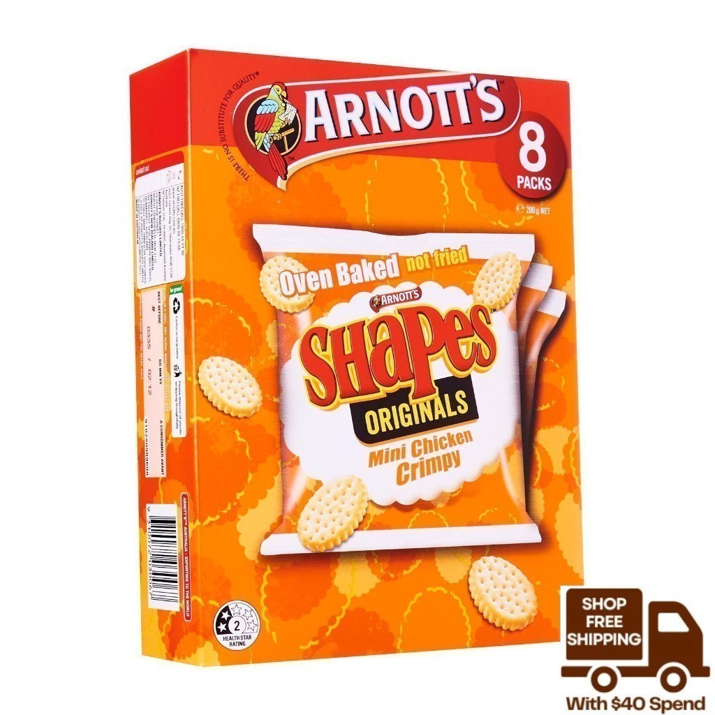 (Expiry 30th September 2024) Arnott's Shapes Mini Chicken Crimpy ...